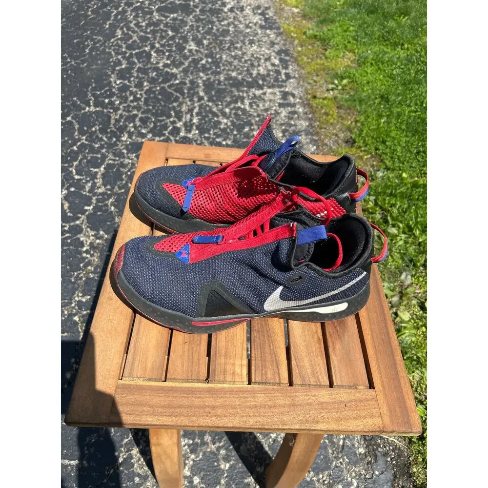 Nike PG‎ 4 Mens Size 13 Red Blue Basketball Shoes Paul George Sneakers